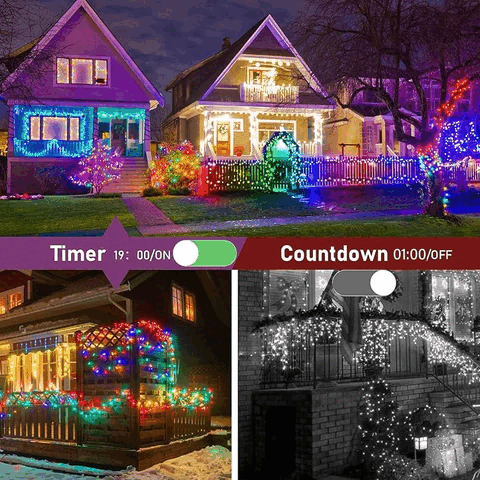 LUCES NAVIDEÑAS INTELIGENTES LED RGB 10METROS 🎁 (60% Descuento x Lanzamiento)